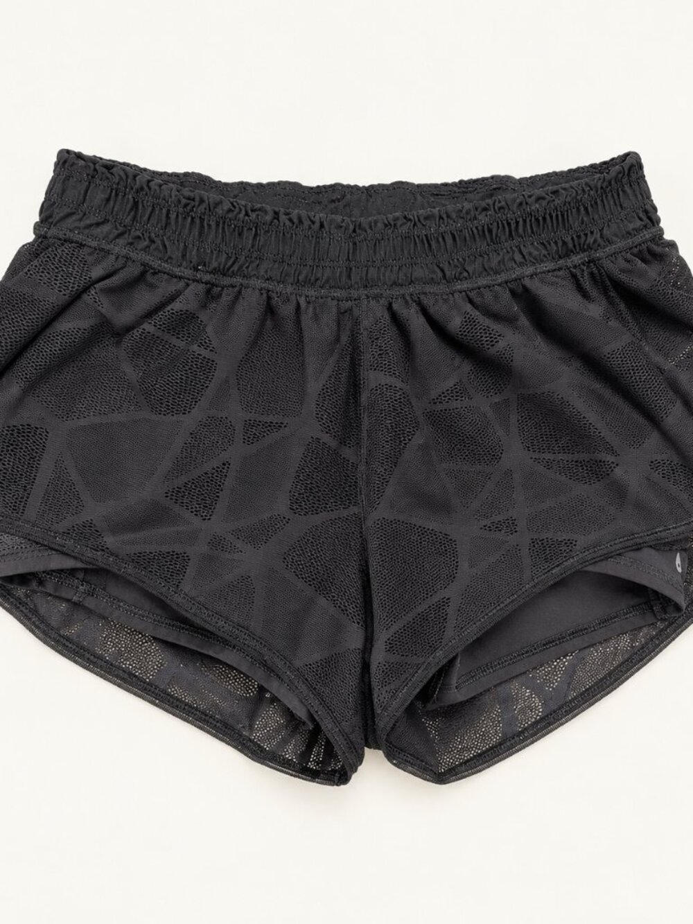 lululemon Black Lace Overlay Shorts 2.5” Inseam Size 6